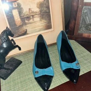 Elegant Black and Blue Women's Heels
